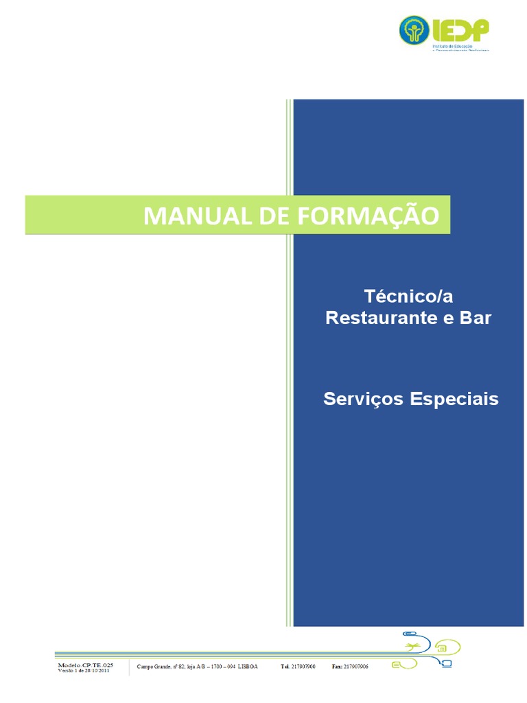 Serviços Especiais em Restaurantes | PDF | Negócios | Casa e Jardim