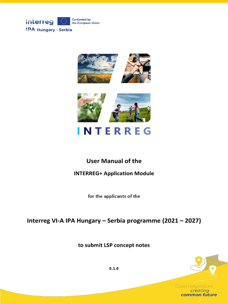INTERREG+ Application Module Manual | PDF | Menu (Computing) | World ...