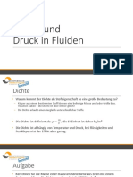 Dichte Und Druck in Fluiden