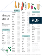 Starting Solids Checklist