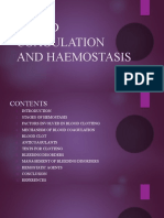 Blood Coagulation and Haemostasis