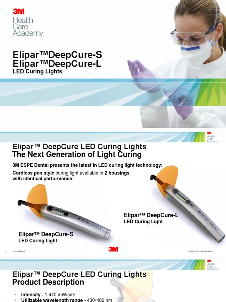 Elipar DeepCure Presentation To Share | PDF | Human Tooth | Physical ...