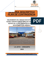 Memoria de Contingencia - Colegio Agropecuario San Camilo N 40096