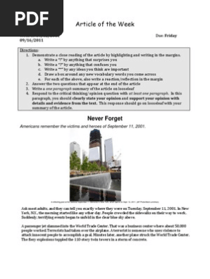 09-12-11 Article of the Week