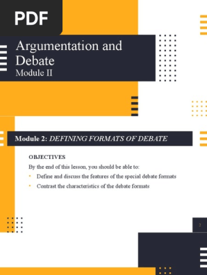 Debate Module II