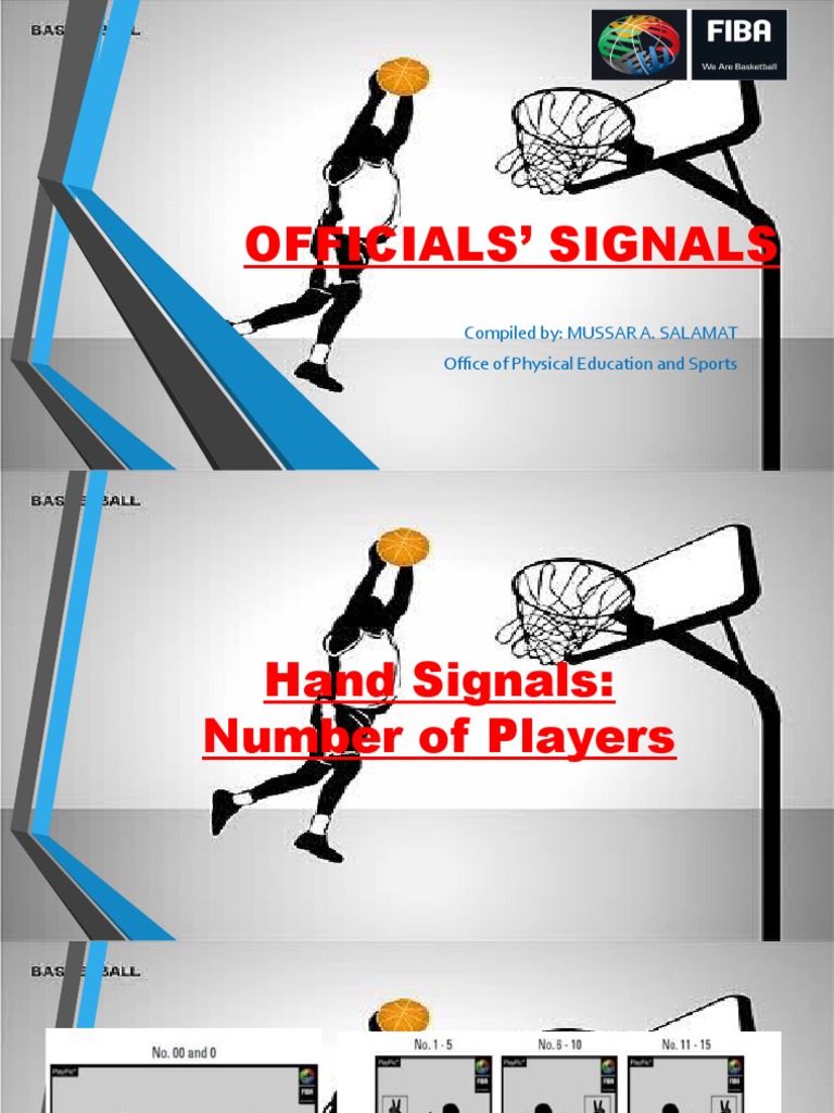 OFFICIALS SIGNALS Fiba PDF