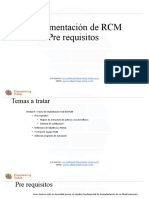 05 - RCM Pre Requisitos