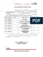 Acta de Culminación de Trayecto Inicial Mixto