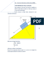 Estática - Ejercicio de Plano Inclinado