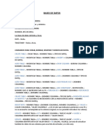 Tipos de Datos y Comandos