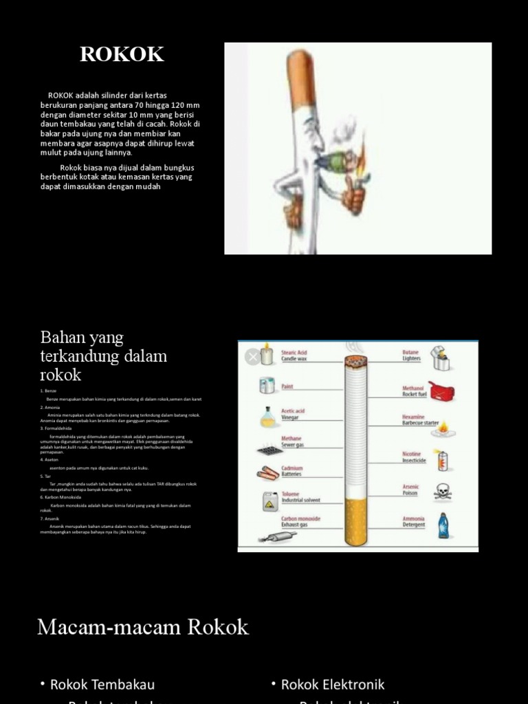 Jenis dan Bahaya Rokok Tembakau | PDF