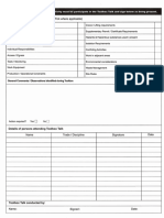 Checklist/ Prompt For Discussions (Tick Where Applicable) : Methods / Procedures To Be Adopted