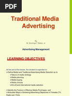 Module 6 - Traditional Media Advertising