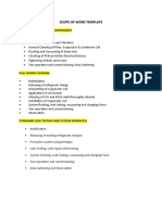 Scope of Work Template For Aircon