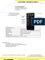 SRC-T Control Remoto