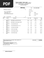 Invoice: Twin Sunray Sdn. BHD