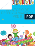 RELATÓRIO DE DESENVOLVIMENTO EDUCAÇÃO INFANTIL 