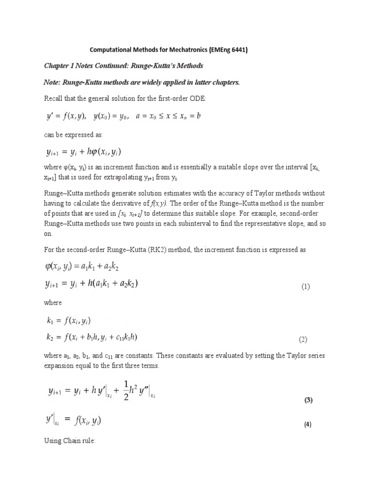 RungeKutta Activity4 PDF Analysis Differential Equations