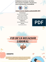 Fin de La Relacion Laboral.