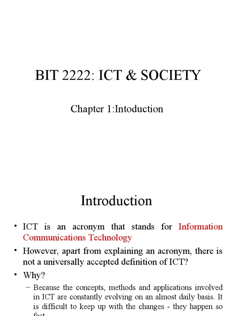 Chapter 1 introduction to ict and society pdf information