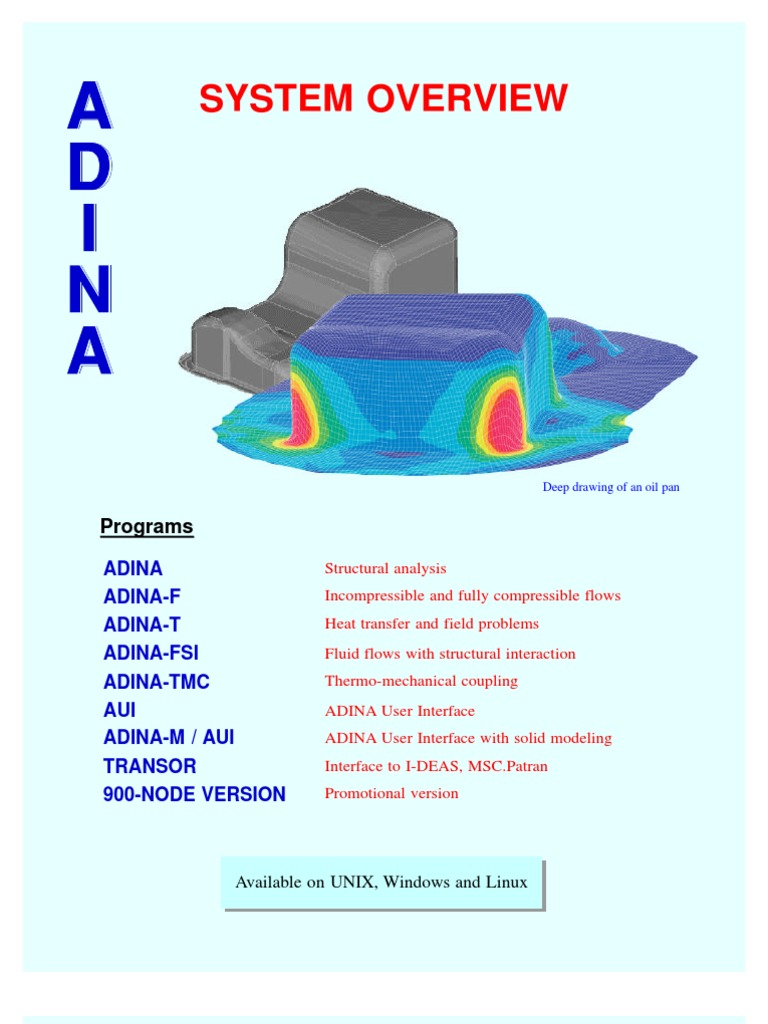 Adina Info | PDF | Computational Fluid Dynamics | Fluid Dynamics