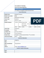 Surveying For Geo. Course Outline