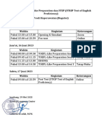 Keperawatan Reguler - Rundown Pelaksanaan STEP (TOEFL-Like) STIKES HUSADA JUNI 2023