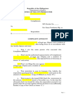Complaint Affidavit BP 22