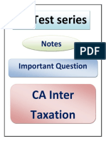 Taxation Important Q's CAtestseries
