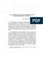 El Argumento de Autoridad en El Razonamiento Juridico: Ogelio Érez Erdomo