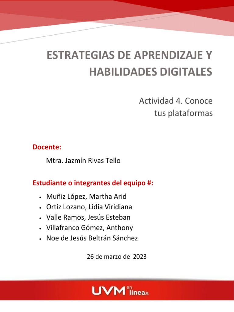 Estrategias de Aprendizaje Digital UVM | PDF | Libreria digital ...