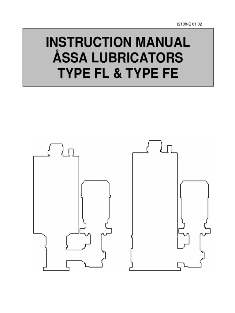 Assalub FL & FE Lubricator Manual | PDF | Pump | Piston