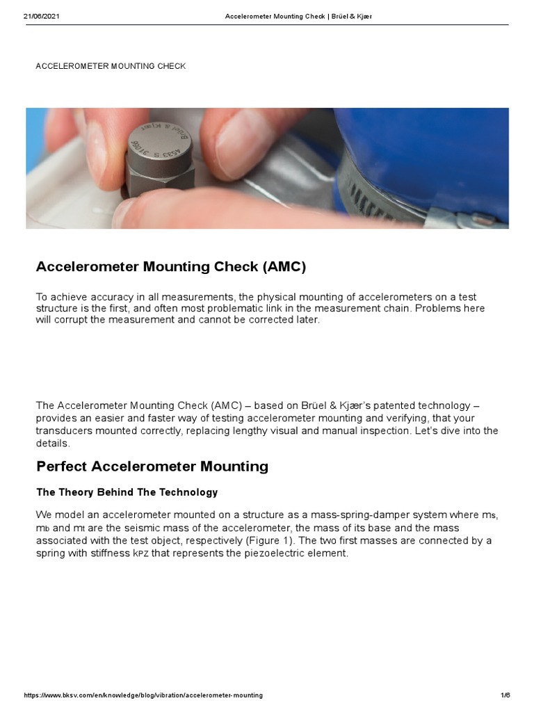 Accelerometer Mounting Check - Brüel & Kjær | PDF | Lagrangian ...
