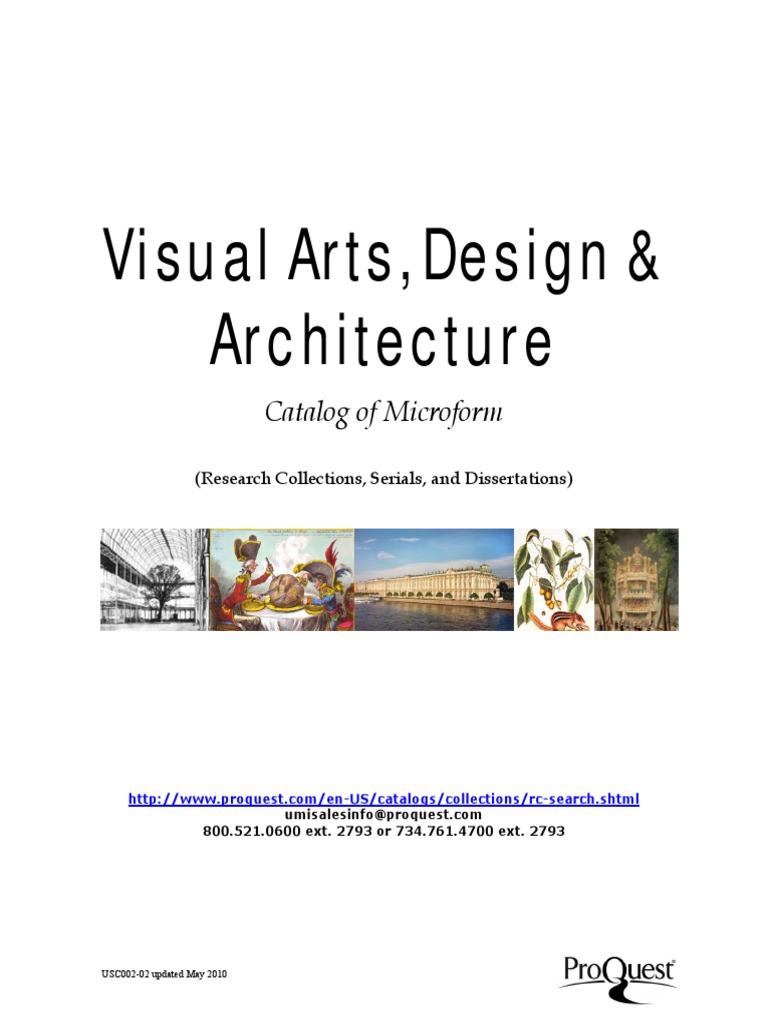 Visual Arts Design Architecture Catalog | PDF
