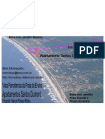 Vista panorâmica da Praia do Ervino - São Francisco do Sul - SC