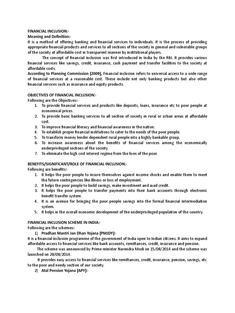 Micro Finance Unit 3 Full Pdf Microfinance Financial Inclusion