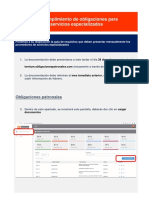 Guía para El Cumplimiento de Obligaciones para Prestadores de Servicios Especializados.