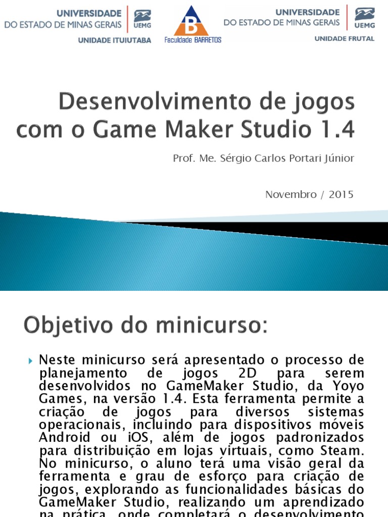 Planejamento de Jogos 2D no GameMaker | PDF | Videogames | Engenharia ...