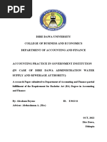 Abraham Beyene RESEARCH