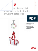 Mechanical Circular Dial Scale With Color Indication of Weight Categories