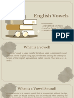 Group 4 Phonology - English Vowels