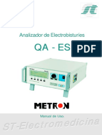 Analizador de Electrobisturíes QA - ES. Manual de Uso. Omedicina. ST-Electromedicina