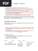 Assembly Language