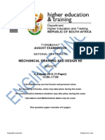 t1000 Mechanical Drawing and Design n5 QP Aug 2014