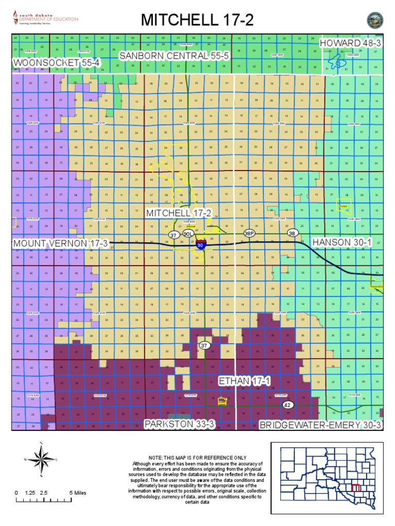 Mitchell School District Map PDF