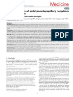 (2018) Aggresiveness of Solid Pseudopapillary Neoplasm Literature Review and Metanalysis