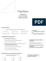 Fractions Feedback