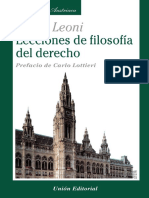 Lecciones de Filosofia Del Dere - Bruno Leoni