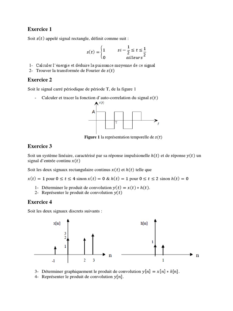 Analyse de signaux et convolution | PDF | Méthodes et références ...