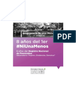 Informe 8 años del #NiUnaMenos